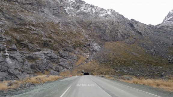Approaching Homer Tunnel