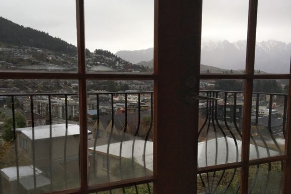 Our view of a soggy Queenstown day