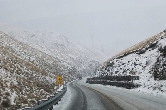 Snowy Crown Range Road